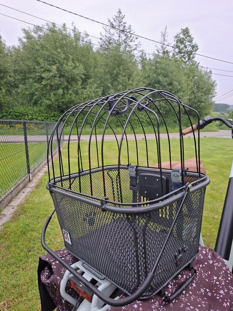 2x Qt cycle tech rimini hondenmand met koepel stuur/drager , Fietsen en Brommers, Ophalen