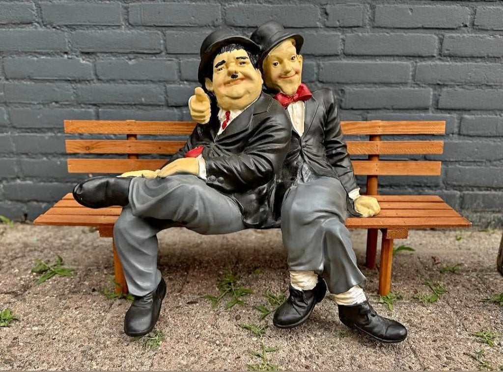 dikke en dunne, Verzamelen, Beelden en Beeldjes, Ophalen, Zo goed als nieuw