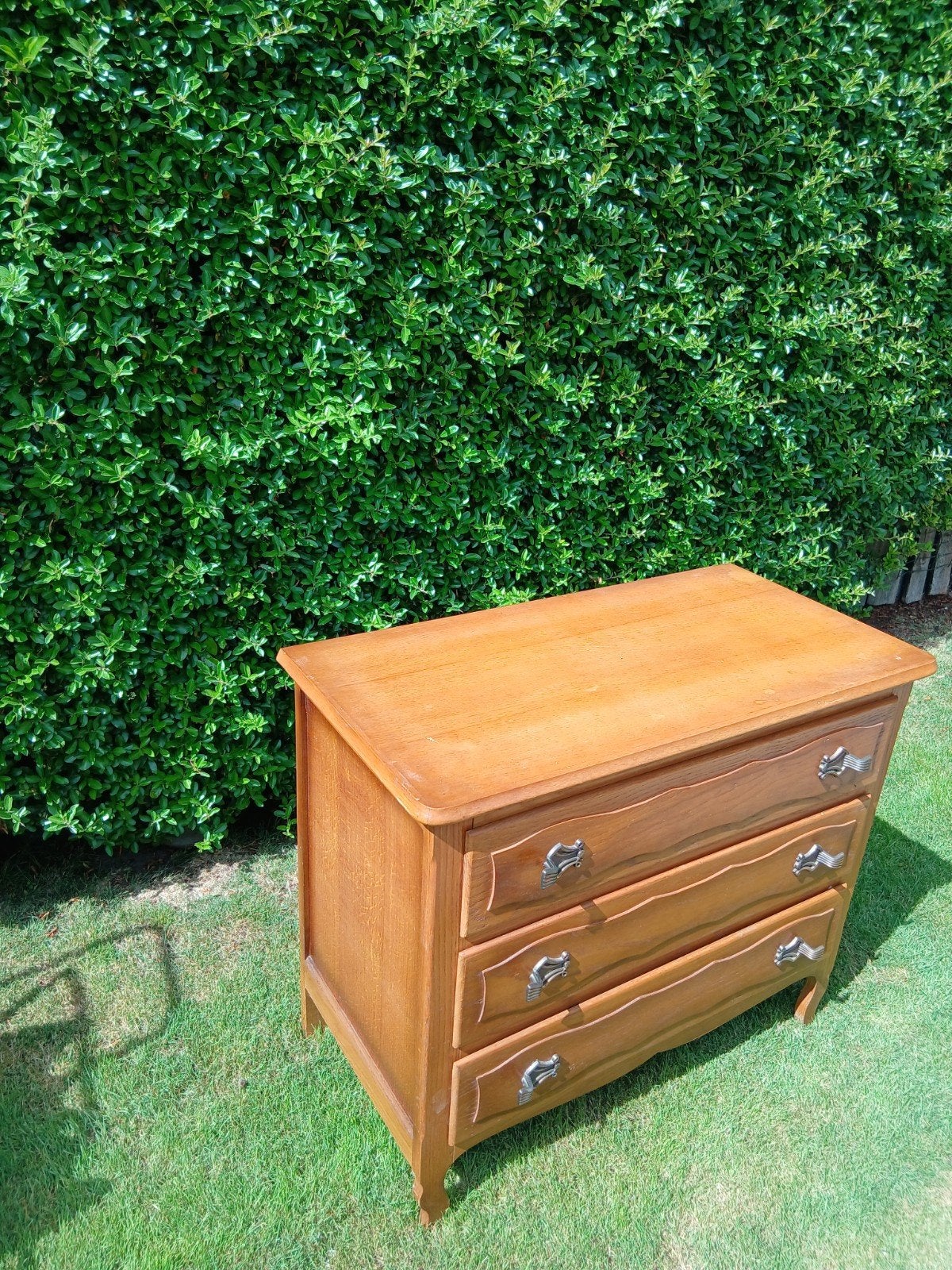 Klassiek houten 3 lade kastje, Huis en Inrichting, Kasten | Ladekasten, Ophalen