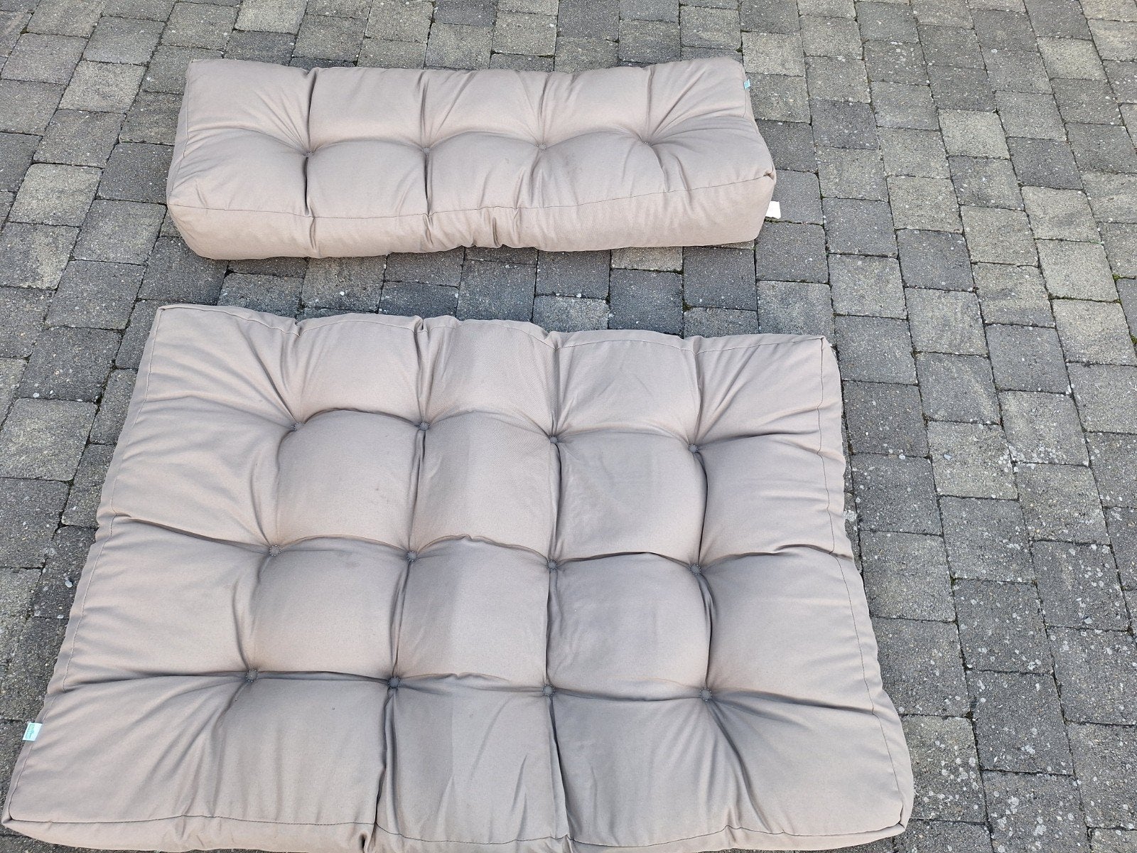 set palletkussens, Ophalen, Zo goed als nieuw