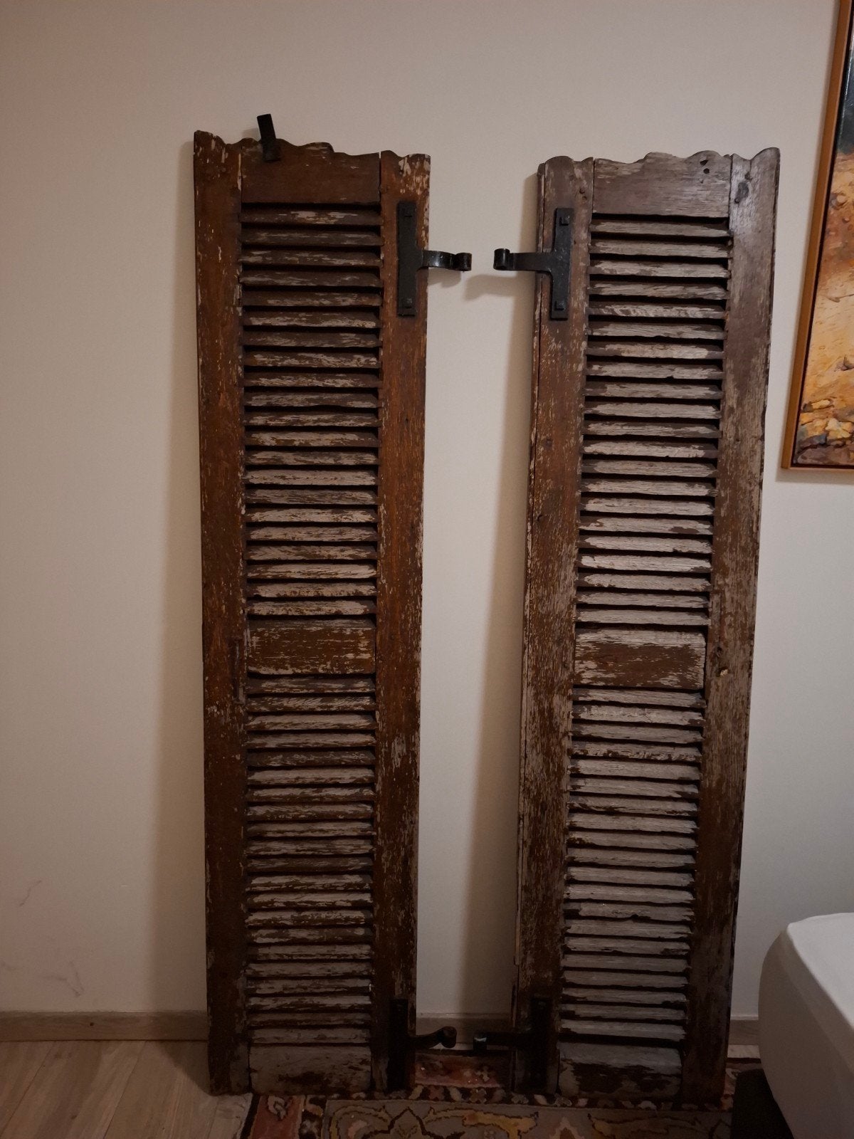houten luiken, Ophalen