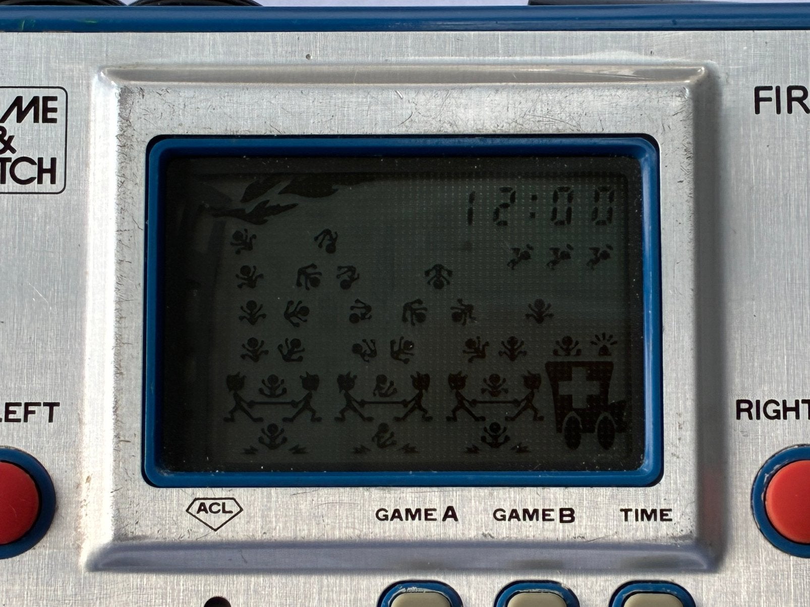 Nintendo Game&Watch Fire Silver RC-04 1980, Games en Spelcomputers, 1 speler, Ophalen of Verzenden, Gebruikt