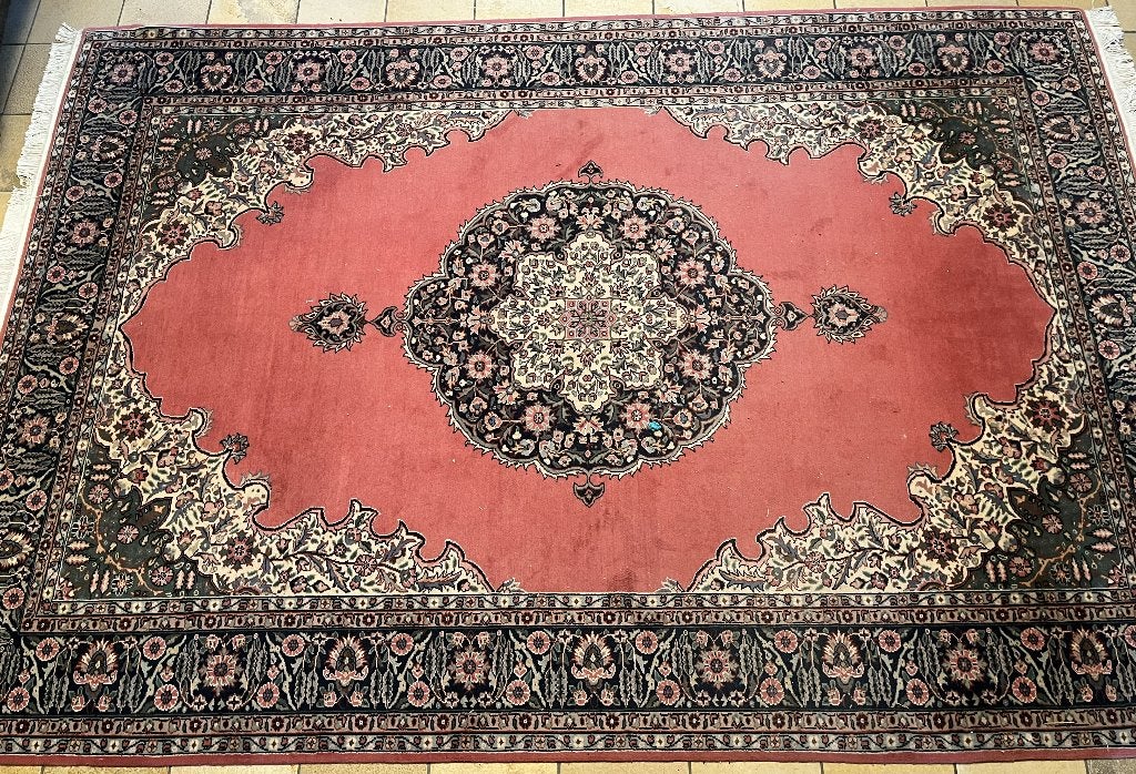 Groot klassiek Oosters tapijt (SNELVERKOOP), Rose, 200 cm ou plus, 200 cm ou plus, Klassiek Oosters - Perzisch, Kashan