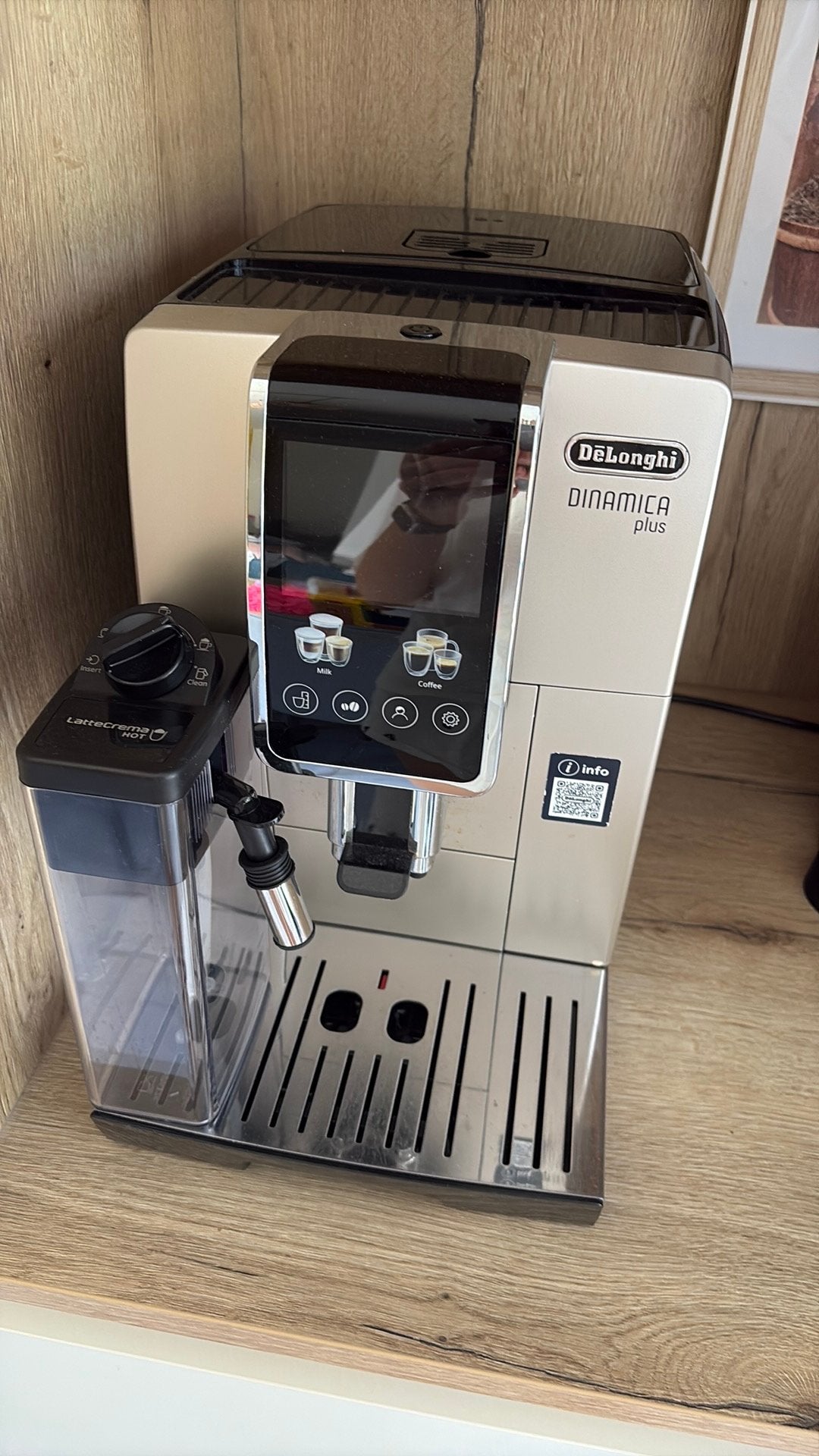 Delonghi dinamica plus ECAM380.95.TB, Elektronische apparatuur, Ophalen of Verzenden, Zo goed als nieuw