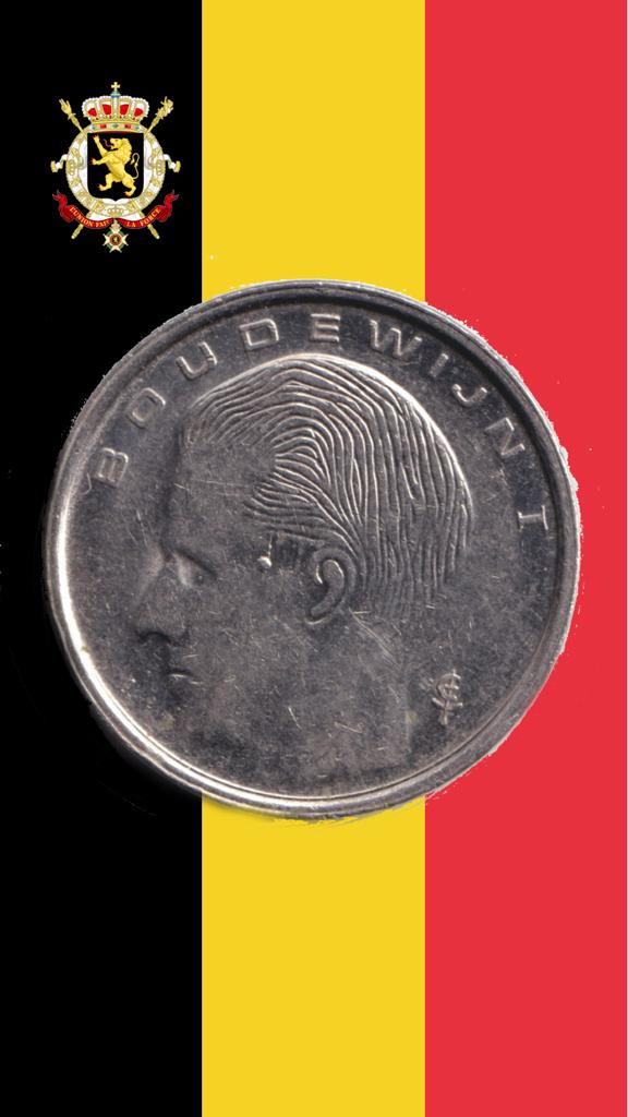 VARIANT: 1 frank 1989 VL (punt voor oor) - Boudewijn I, Verzenden, Losse munt