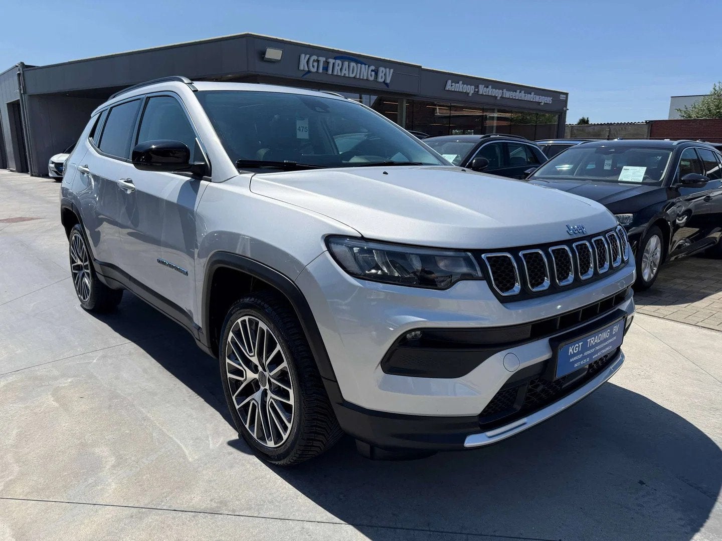 Jeep Compass 1.3 TURBO HYBRID AWD NAVIGATIE LEDER OPENDAK CA, Autos, Jeep, Cuir, Euro 6, Entreprise, Phares entièrement LED