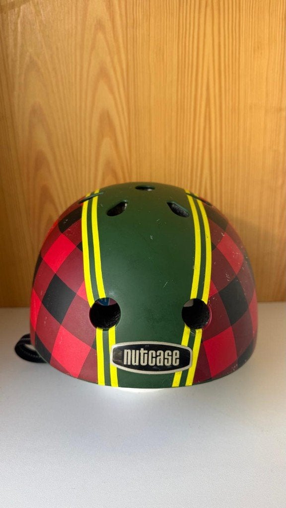 Casque de vélo Nutcase | Taille S | Design « Lumberjack », S, Garçon ou Fille, Enlèvement ou Envoi, Utilisé