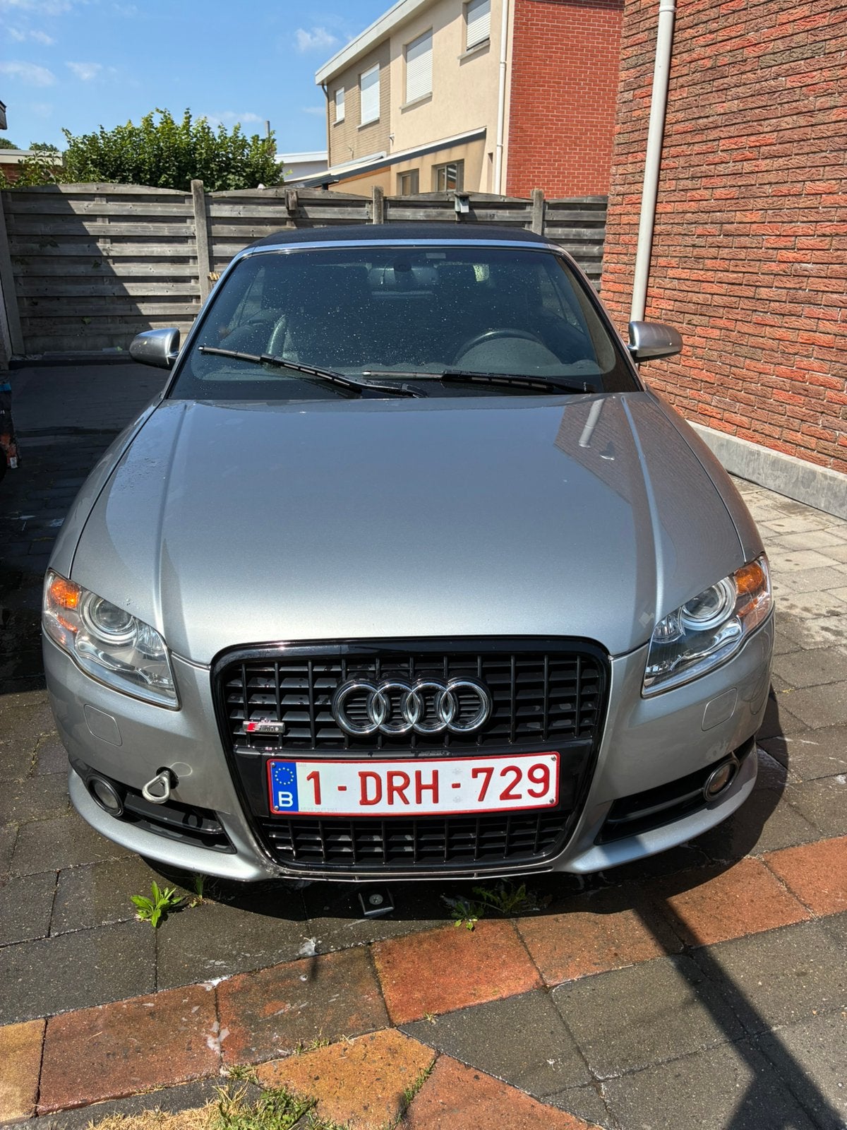 Audi A4 cabrio 3.0tdi S-line, Auto's, Automaat, 4 zetels, Zwart, A4