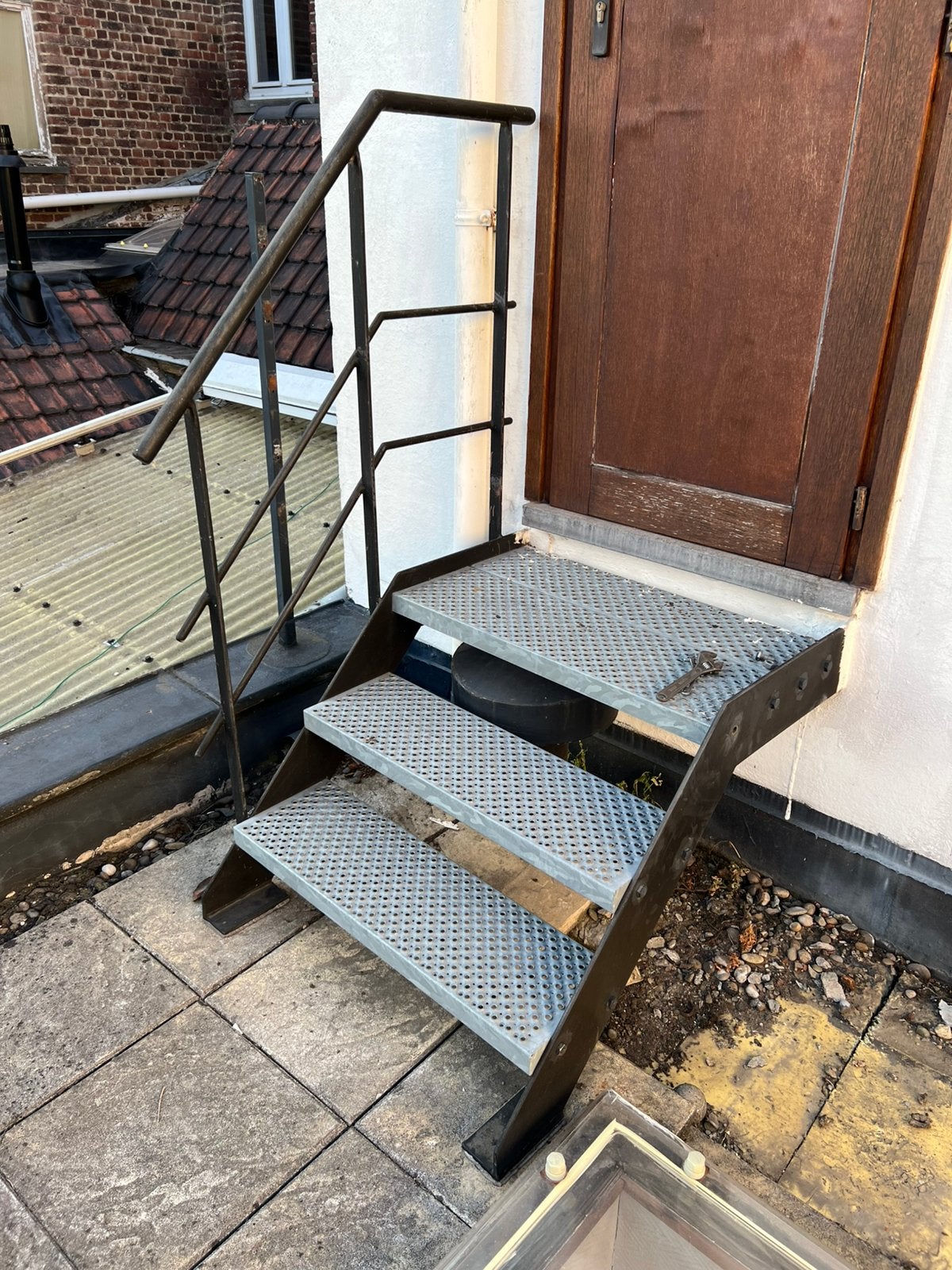 Buitentrapje, Doe-het-zelf en Bouw, Ladders en Trappen, Ophalen, Gebruikt, Trap, Minder dan 2 meter