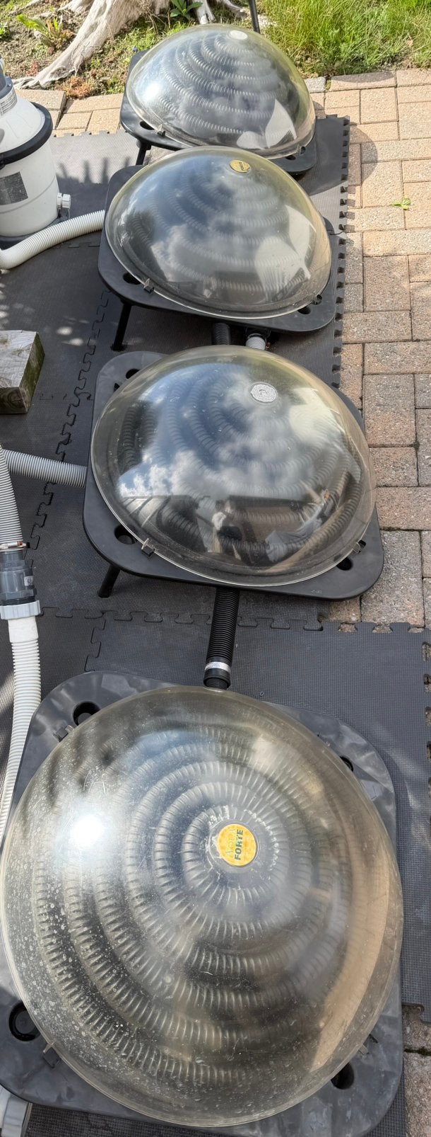 Solar bol zwembad - 4 voor 100 euro, Enlèvement, Utilisé