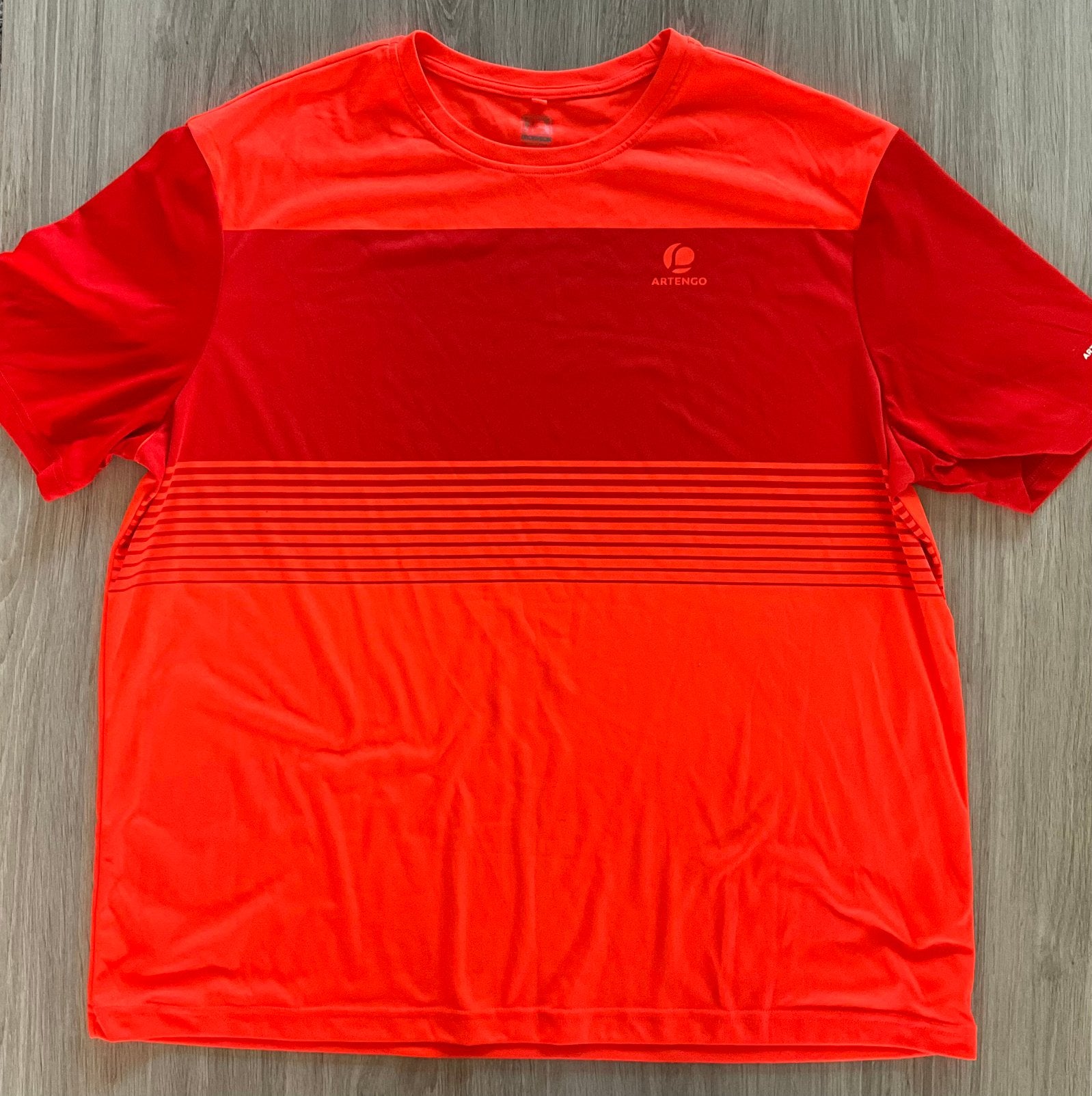Chemise de sport Artengo/Decathlon orange fluo — taille XXL, Enlèvement ou Envoi, Général, Comme neuf, Autres tailles