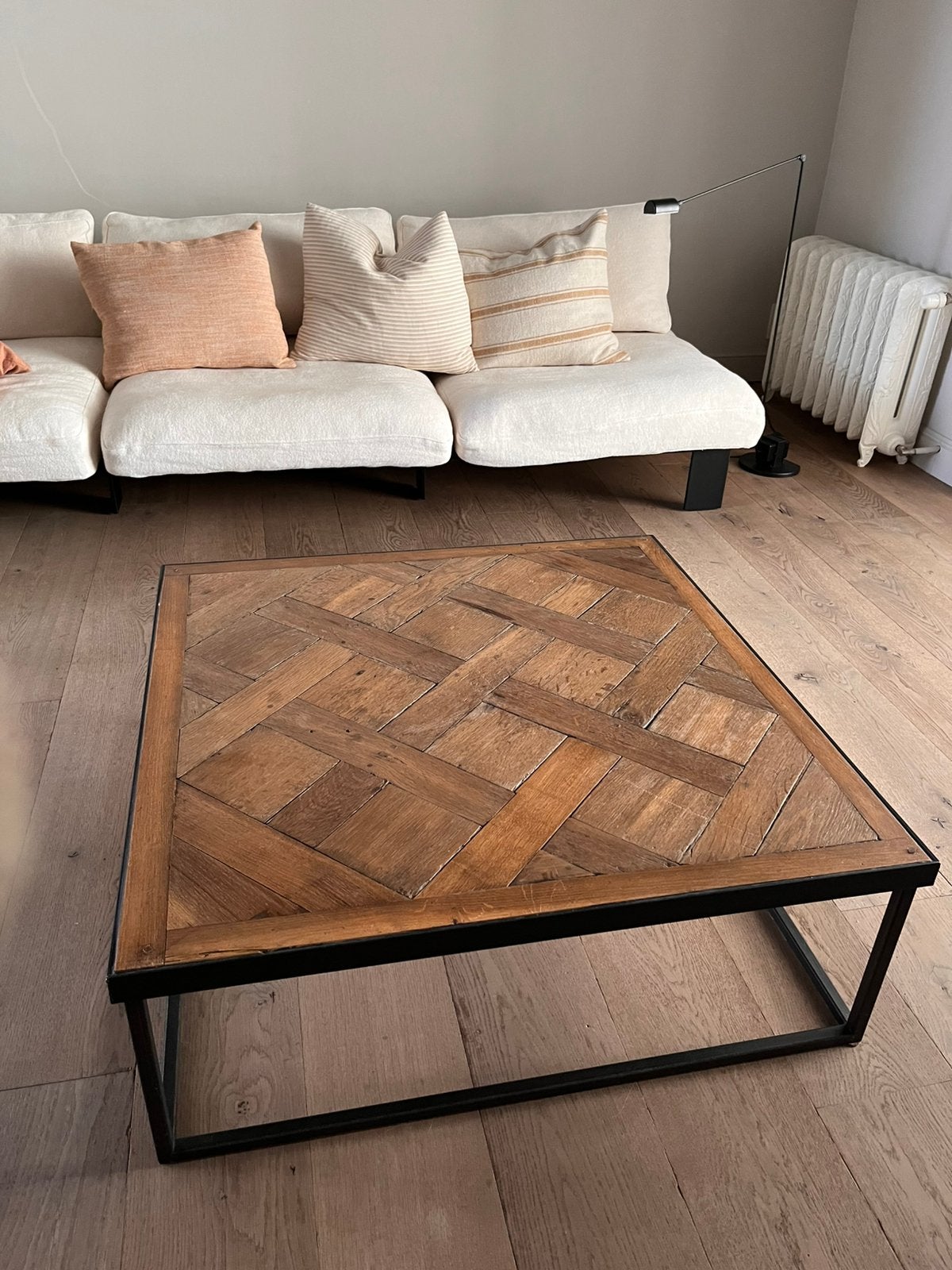 Table de salon en bois et acier, Maison & Meubles, 50 à 100 cm, Enlèvement, 50 à 100 cm, 5 – 50