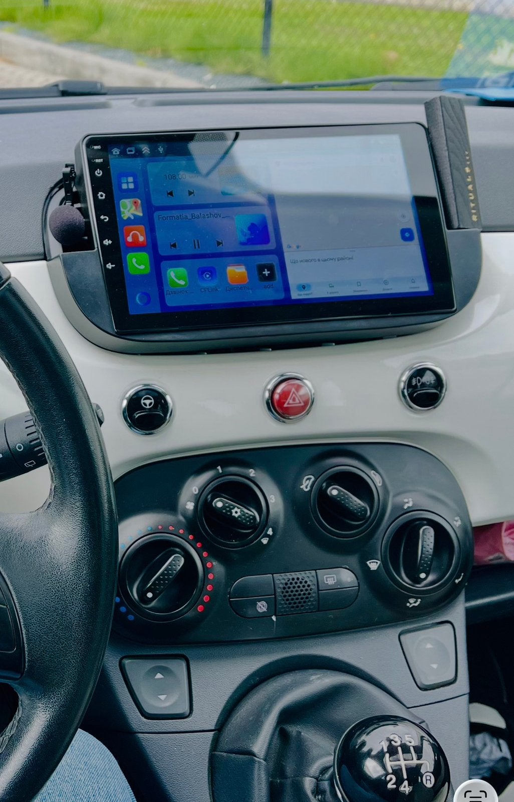 Autoradio Android 10 pouces pour Fiat 500 CarPlay androidaut, Autos : Divers, Enlèvement, Comme neuf