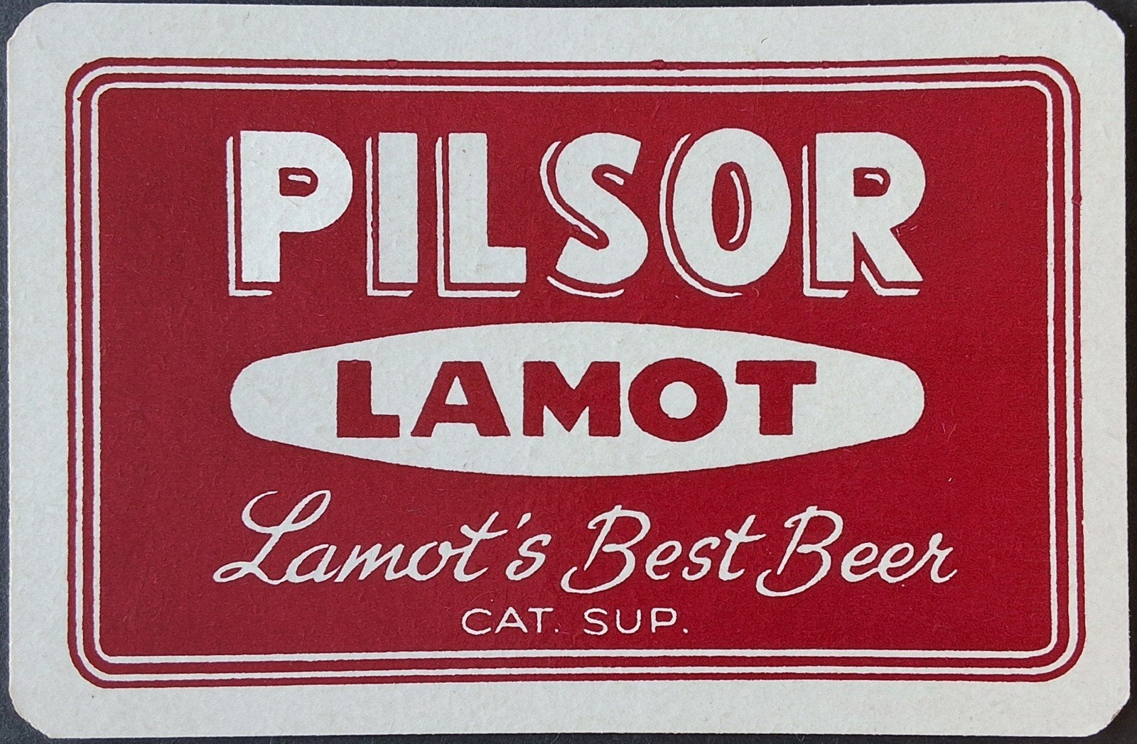 1 Speelkaart  Pilsor Lamot, Verzamelen, Ophalen of Verzenden