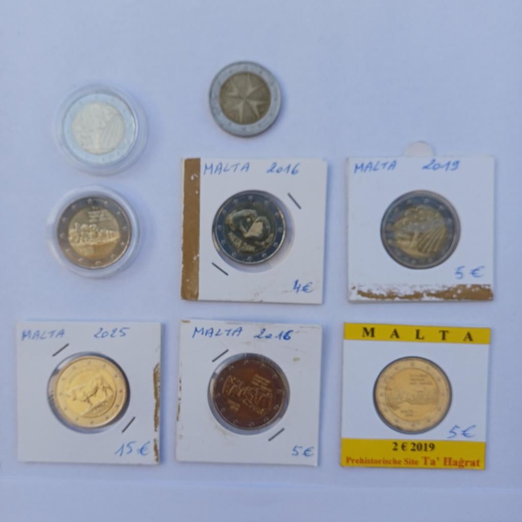 2 euro munten malta, Enlèvement, Malte, 2 euros