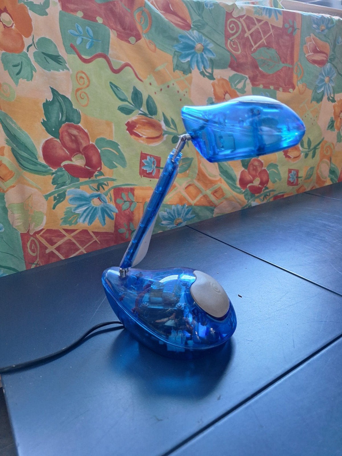 Retro blauwe bureaulamp, Ophalen, Bureaulamp