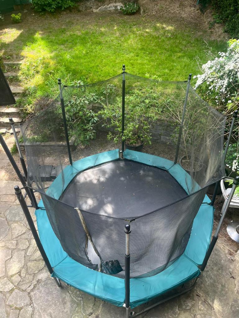 trampoline decathlon octogonal 300, Enlèvement, Utilisé