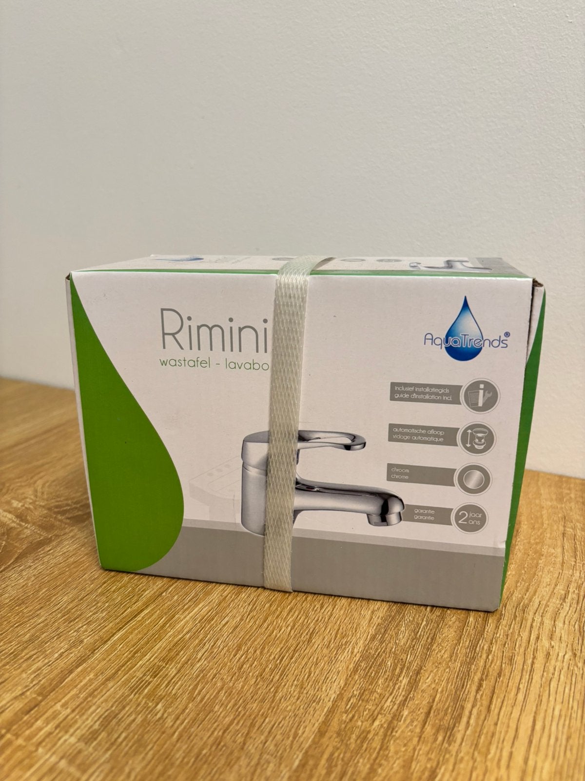 Nieuwe Aquatrends Rimini Wastafelkraan / Mengkraan (Chroom), Ophalen of Verzenden, Zo goed als nieuw, Chroom, Kraan