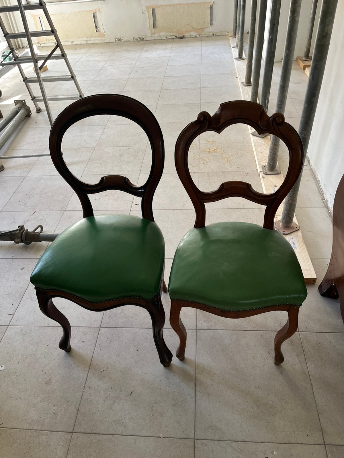 5 antieke mahoniehouten Louis Philippe stoelen, Enlèvement