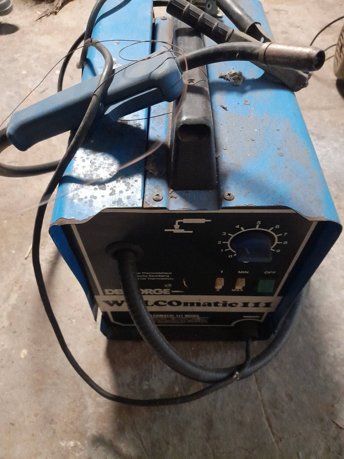 poste à souder semi automatique, Enlèvement