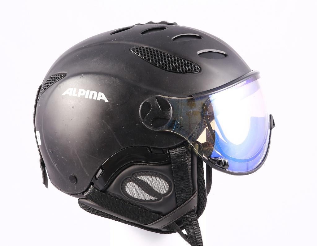 Casque de ski snowboard 60 61 62 cm ALPINA CUSNA VISOR, Enlèvement ou Envoi, Utilisé, Ski, Carving