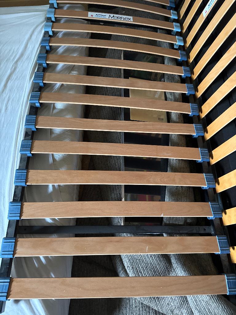 2 Lattenbodems van elk 90 x 200, Ophalen, Gebruikt, 90 cm, Bedbodem