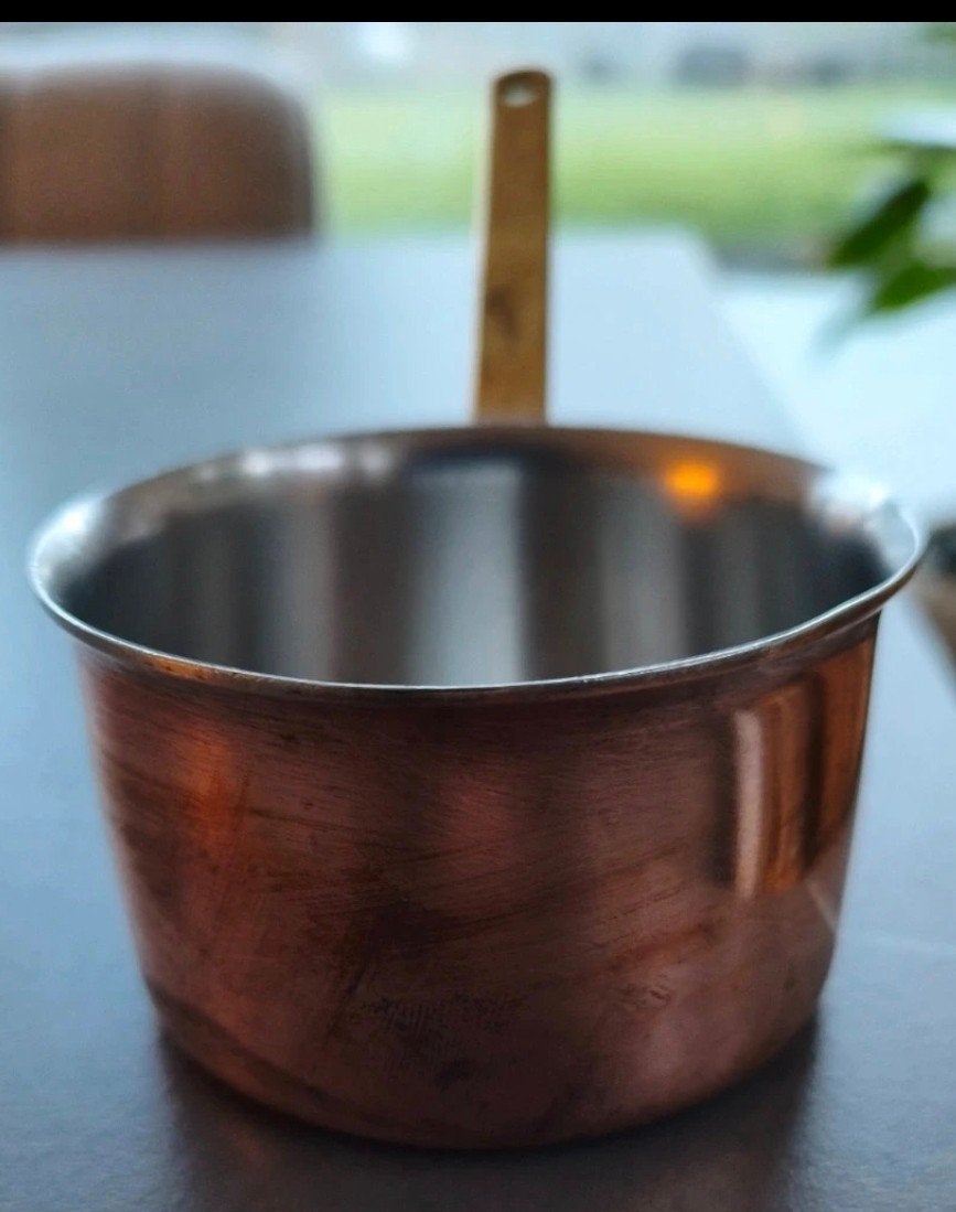 Set van 2 Koperen Steelpannen – Klassiek & Kwaliteit (RVS &, Ophalen