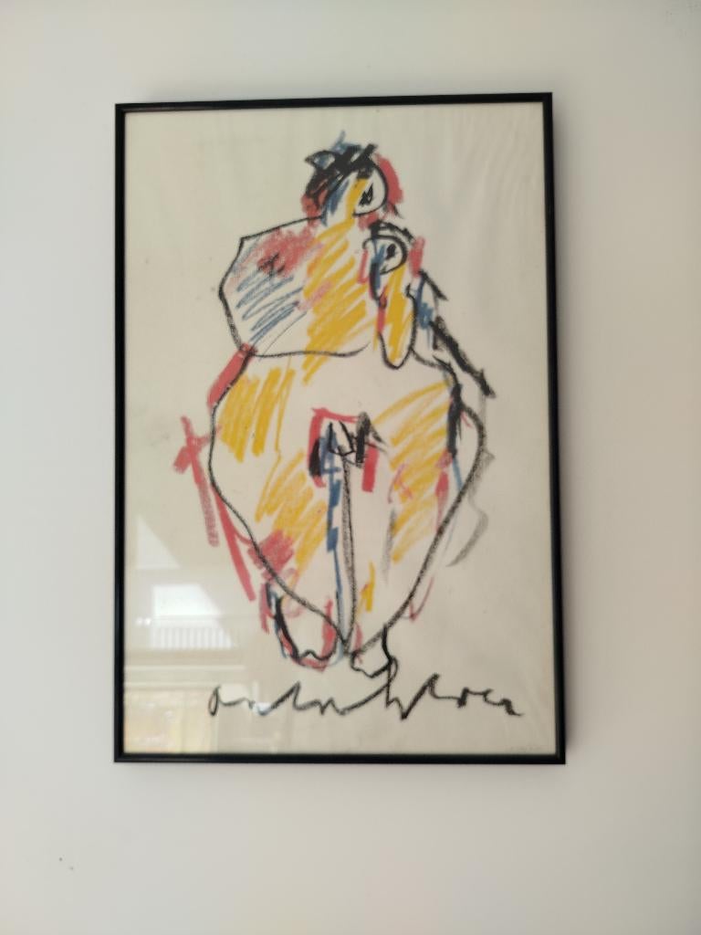 Anton Heyboer Madonna met kind (1990) Inclusief documentatie, Antiek en Kunst, Ophalen of Verzenden