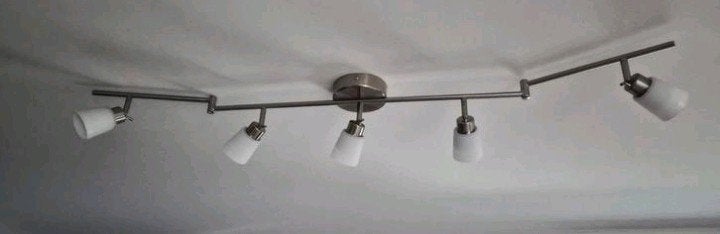 Plafondspot met 5 spots als nieuw.
De 5 spots kunnen individ, Huis en Inrichting, Ophalen, Glas