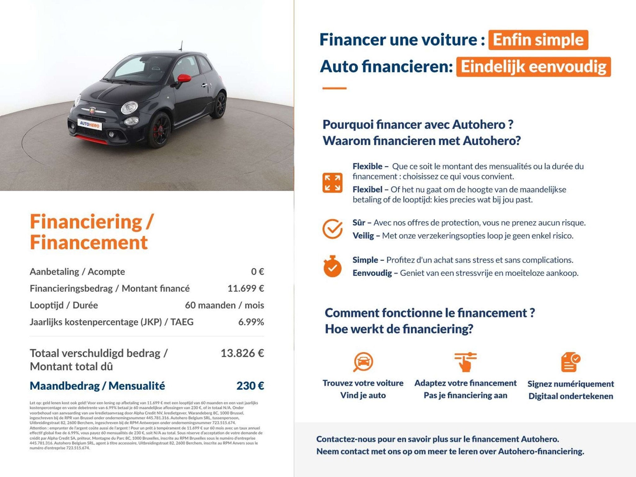Abarth 595 1.4 Turbo (année de construction 2018), Achat, https://public.car-pass.be/vhr/c95e26e2-271f-4529-9e7b-0d307d4260f0