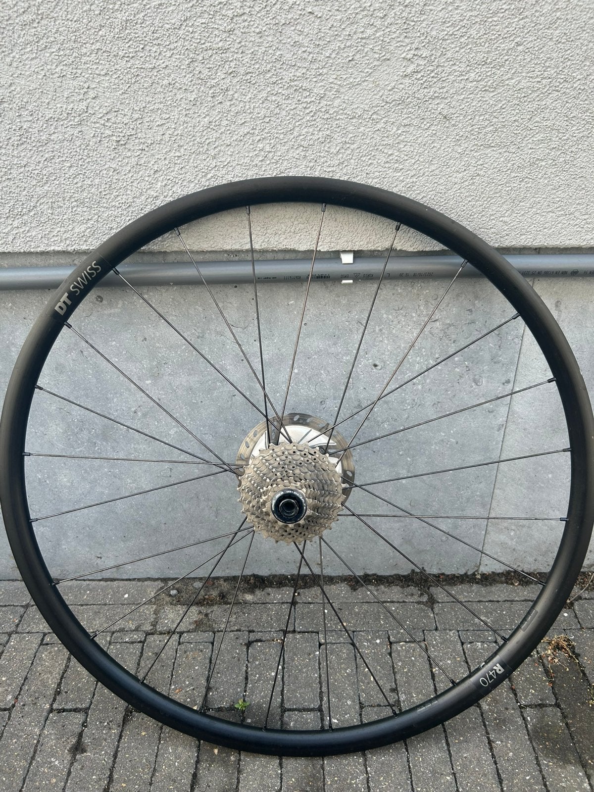 DT Swiss R470 wielenset racefiets, Fietsen en Brommers, Fietsonderdelen, Zo goed als nieuw, Aluminium, Racefiets, Ophalen