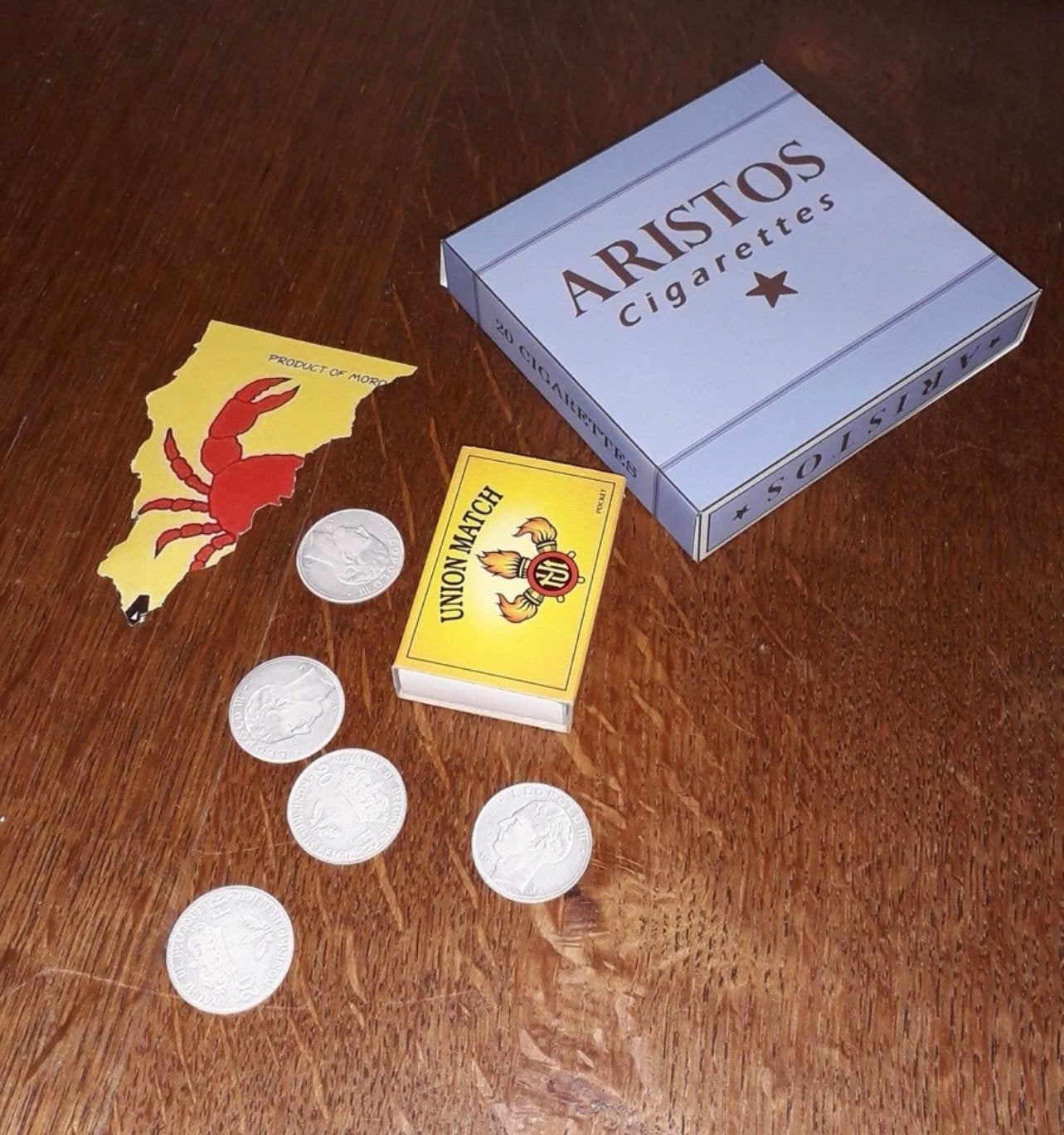 Tintin le crabe aux pinces d'or : objets trouvés sur corps, Envoi, Tintin, Comme neuf, Autres types
