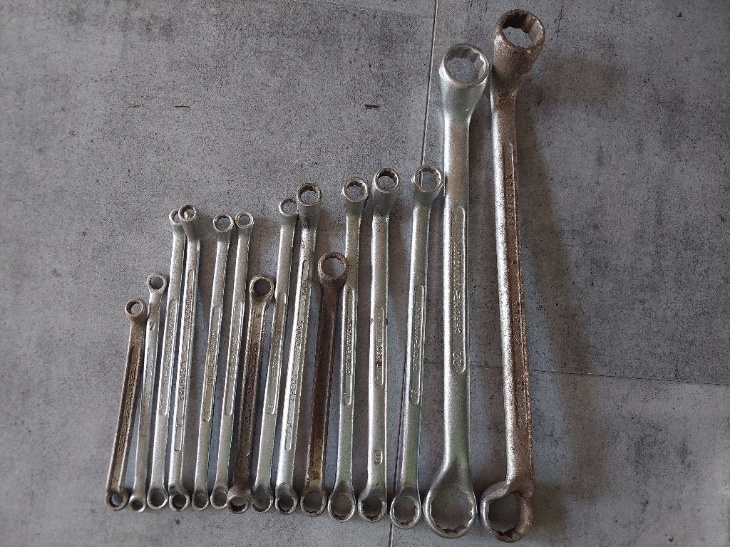 Assortiment dubbele ringsleutels, Ophalen, Zo goed als nieuw