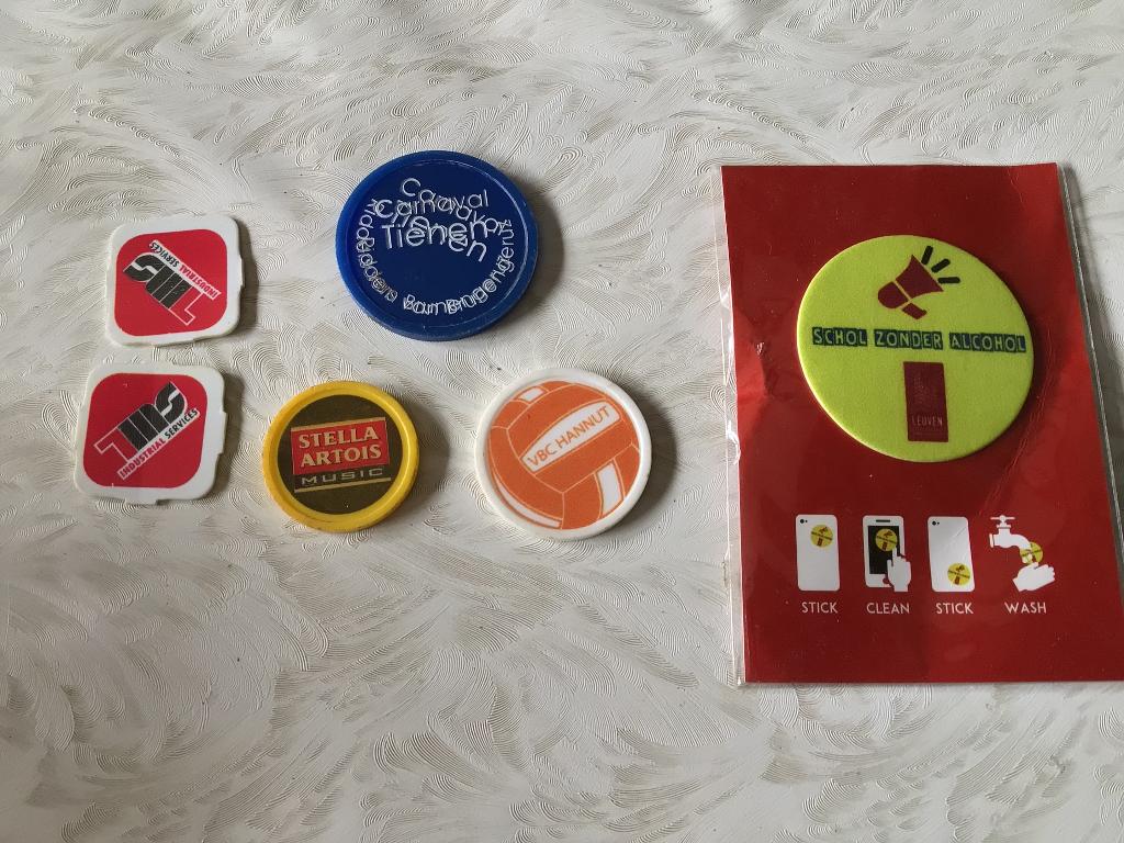 Jetons token voetbal Stella Artois Lokerse feesten carnaval, Verzamelen, Ophalen of Verzenden, Stella Artois