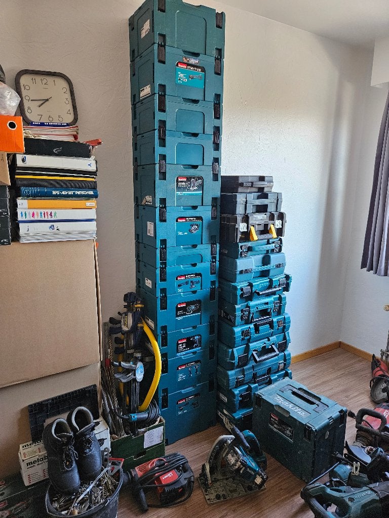 ÉTUIS Makita Hilti DeWalt Bosch et incrustations Makita Mbox, Bricolage & Construction, Enlèvement, Comme neuf, Autres types, Makita