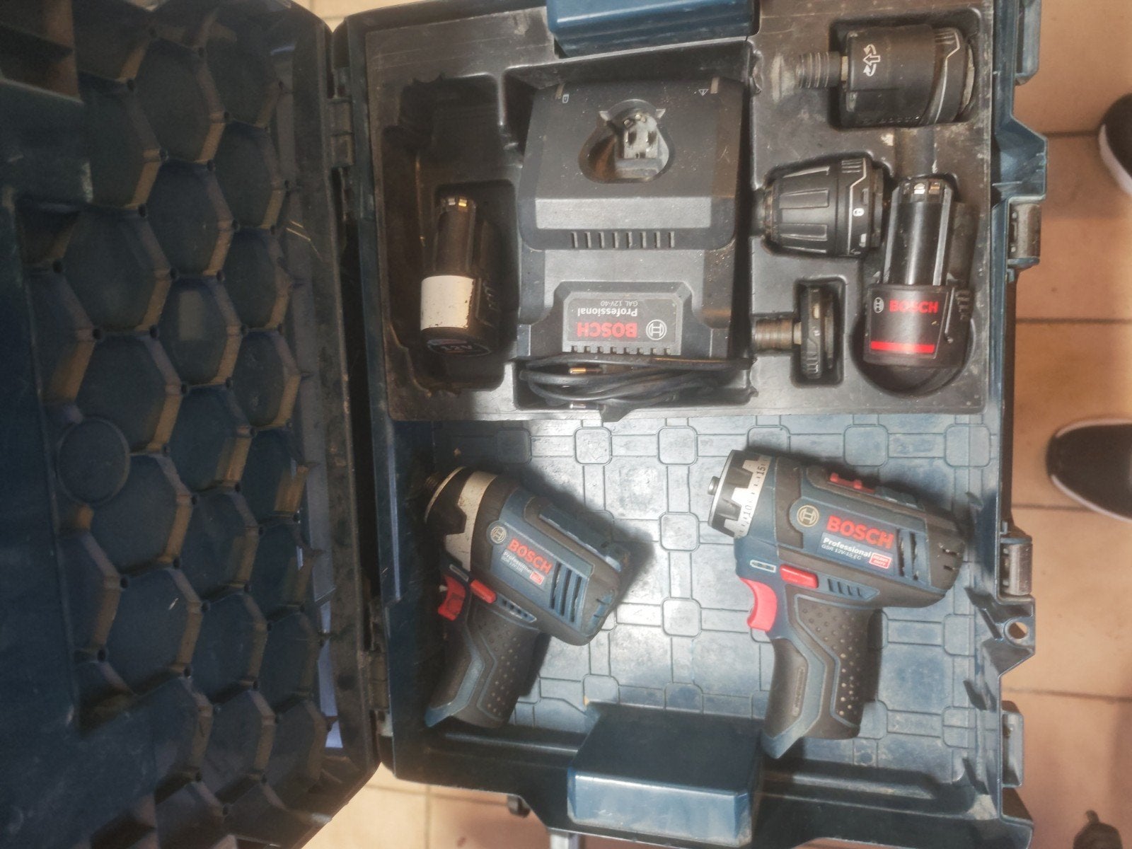 kit visseuse Bosch 12v, Bricolage & Construction, Enlèvement, Utilisé
