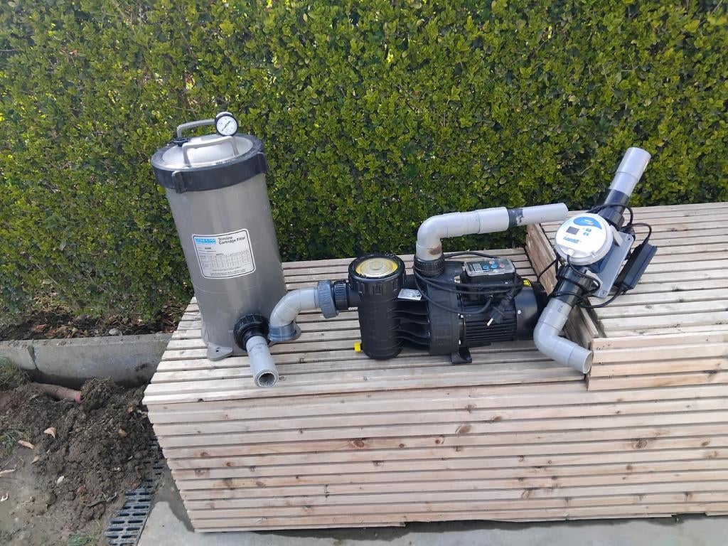 Filter set met zoutelectrolyse, Enlèvement