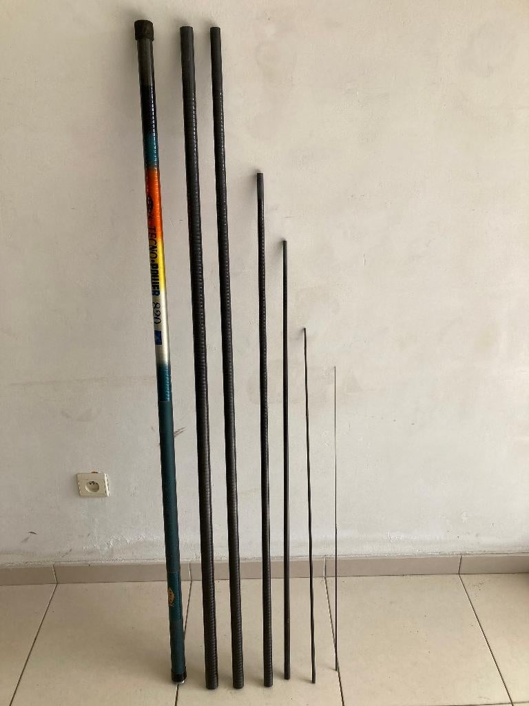 Tecno power 8.20 m, Ophalen, Gebruikt, Vaste hengel