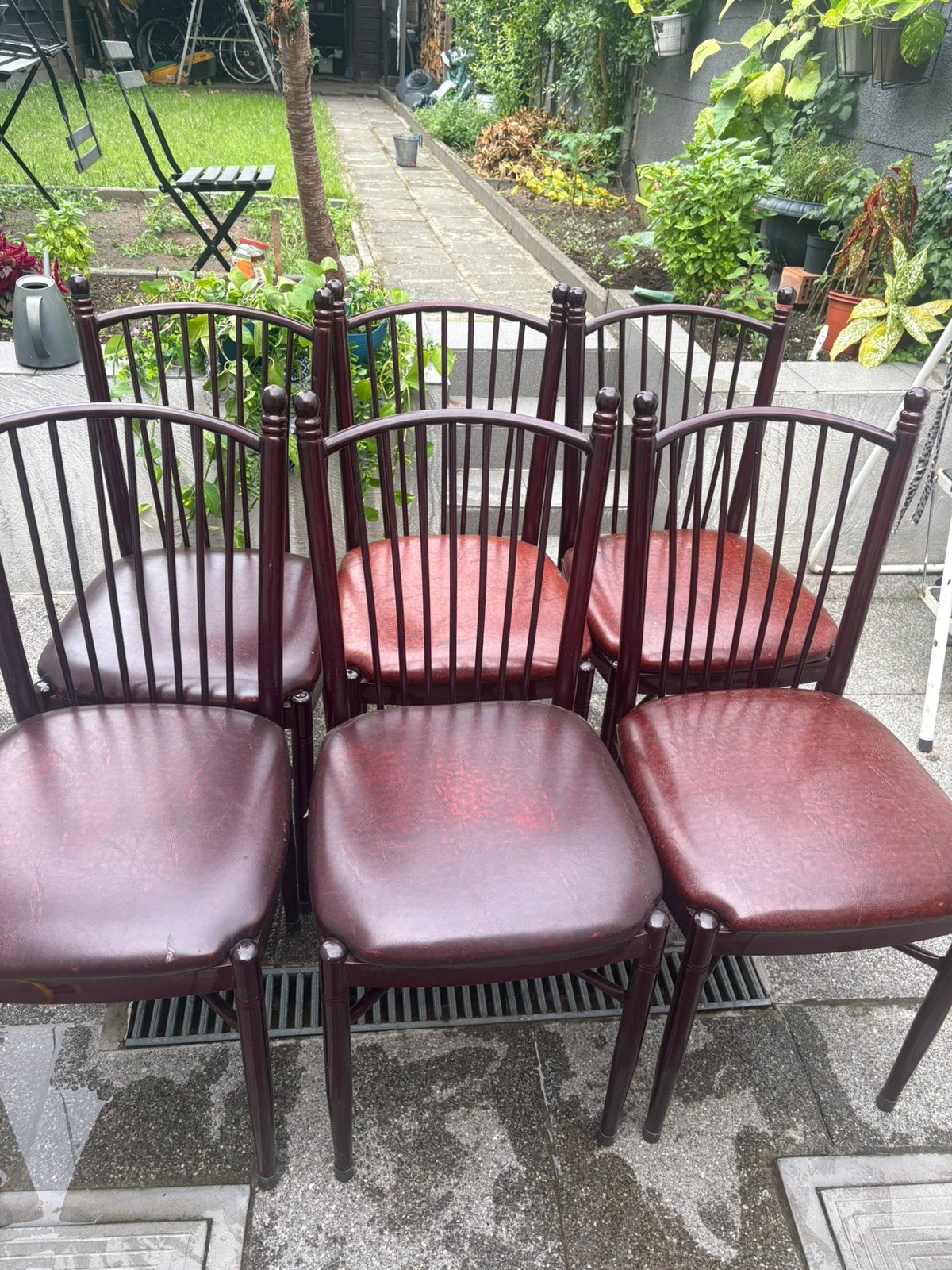 Eettafel stoelen, Huis en Inrichting, Ophalen, Gebruikt, Bruin, Vijf, Zes of meer stoelen