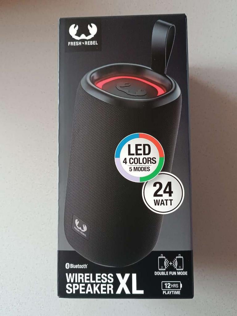 Fresh 'n rebel wireless Bluetooth speaker 24 WATT storm grey, Ophalen of Verzenden