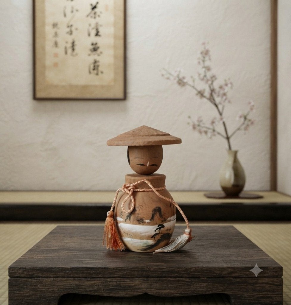 Kokeshi vintage Omiyage à tête bobblehead, Antiquités & Art, Art | Art non-occidental, Poupée, Japon, Bois, Multicolore, Peint