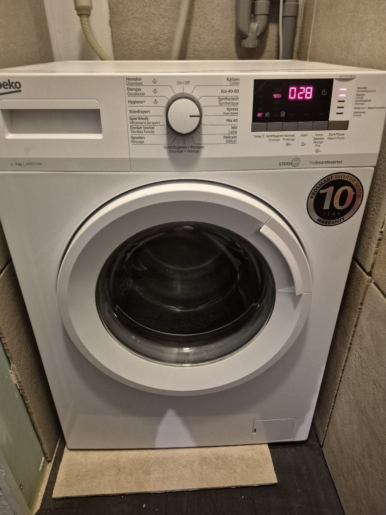 Beko ProSmart Inventor wasmachine, Ophalen, Minder dan 85 cm, Zo goed als nieuw, Voorlader