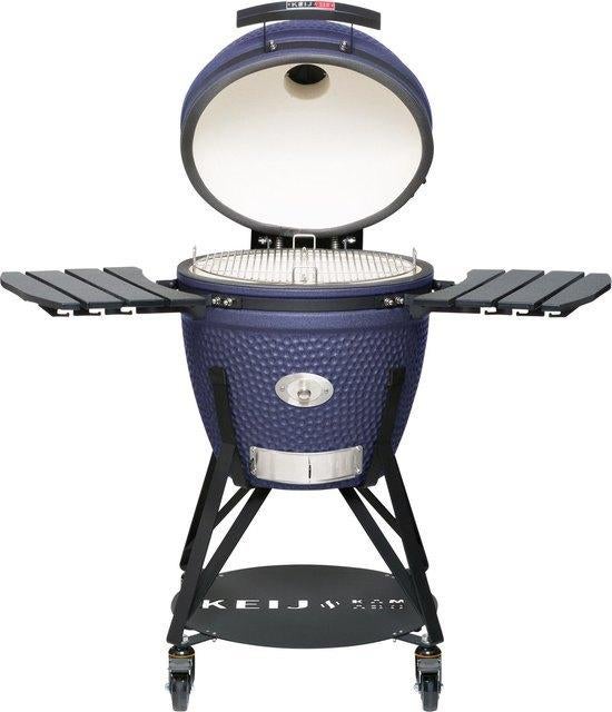 KEIJ Kamado BBQ Large Legend Black, Blue, Green 21 inch, Tuin en Terras, Houtskoolbarbecues, Nieuw, Met accessoires, Verzenden