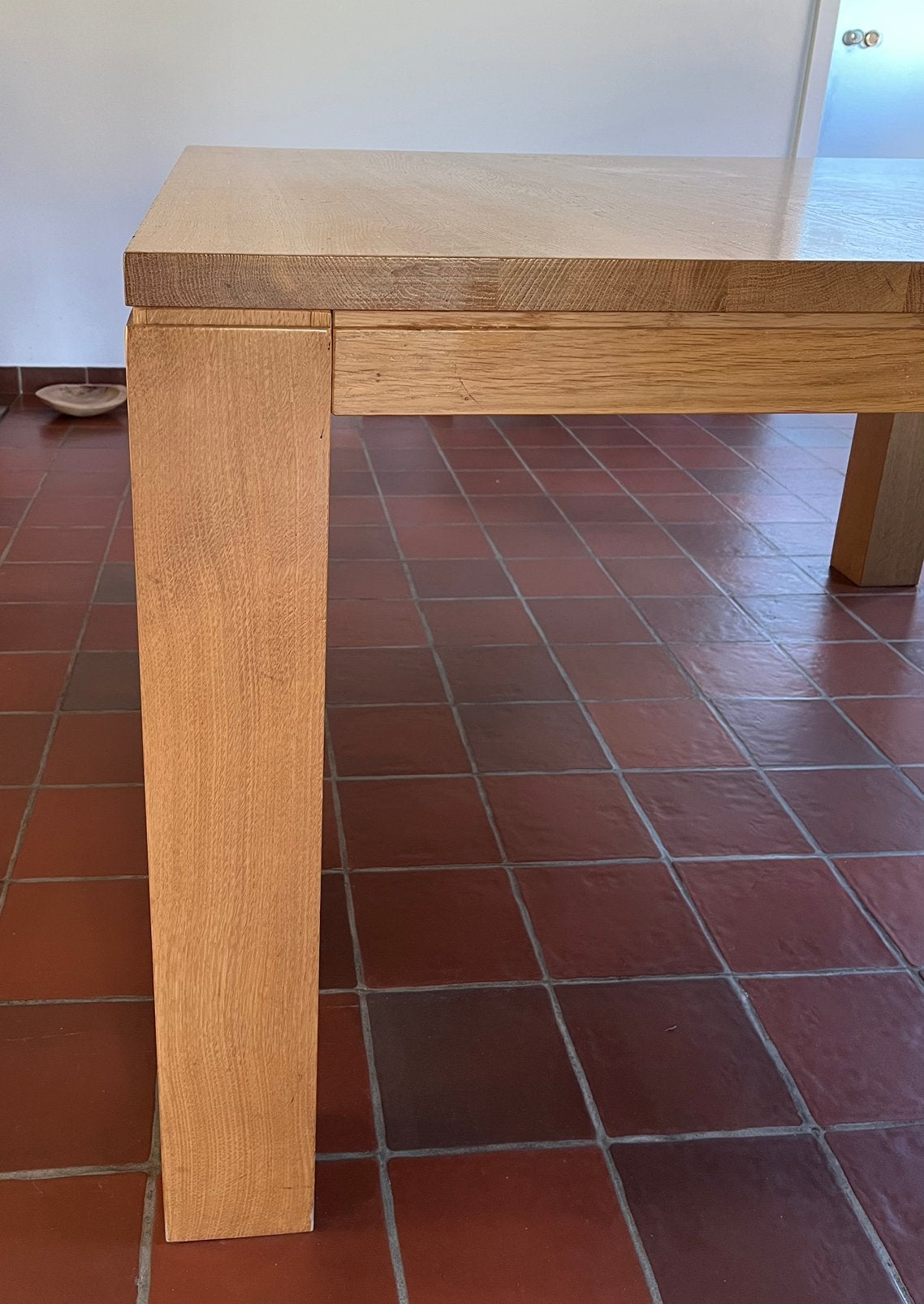 Eiken tafel, Ophalen, Gebruikt, 50 tot 100 cm, 100 tot 150 cm