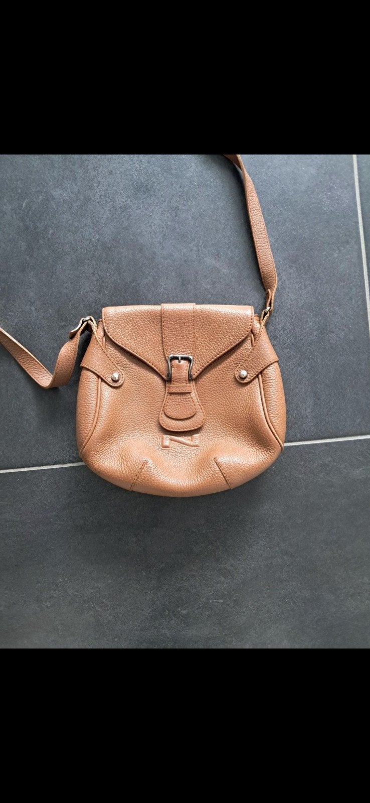 handtas nathan, Handtassen en Accessoires, Ophalen of Verzenden, Zo goed als nieuw, Bruin, Handtas