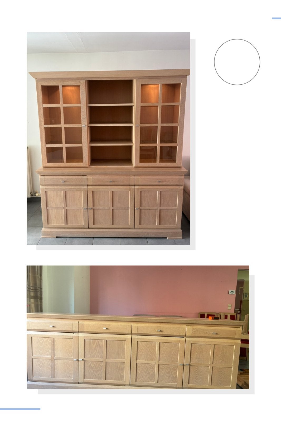 Vitrine + buffet (disponible séparément), Enlèvement, Comme neuf