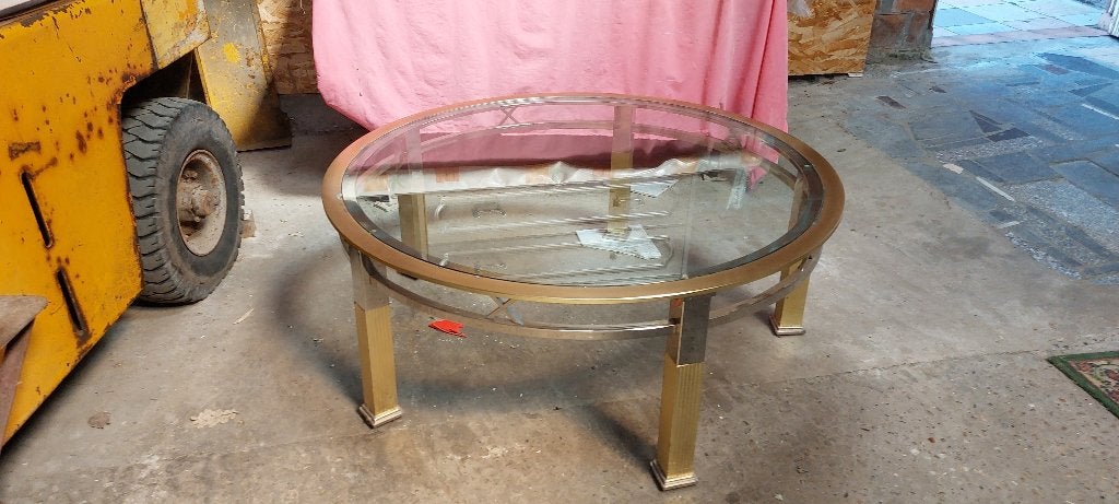 Salontafel., Ophalen, Gebruikt, 50 tot 100 cm, Rond