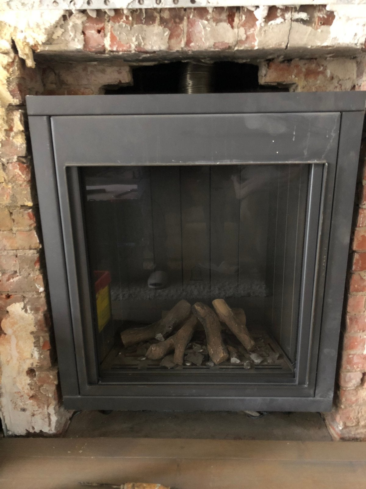 Gaskachel belfire, Maison & Meubles, Cheminées, Enlèvement, Utilisé, Encastré, Cheminée au gaz