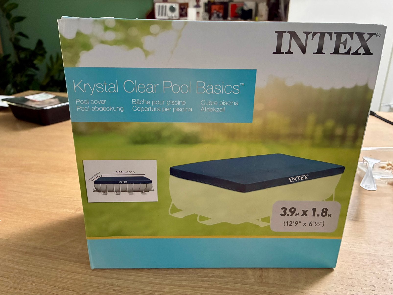 Krystal clear pool cover intex 390x180, Tuin en Terras, Ophalen of Verzenden, Nieuw