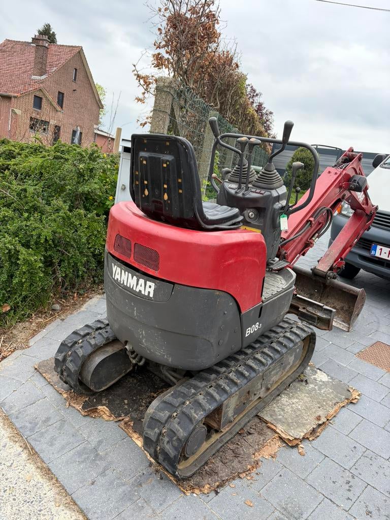 Te huur / huren micrograver Yanmar 1Ton 70 cm breed, Enlèvement, Excavatrice